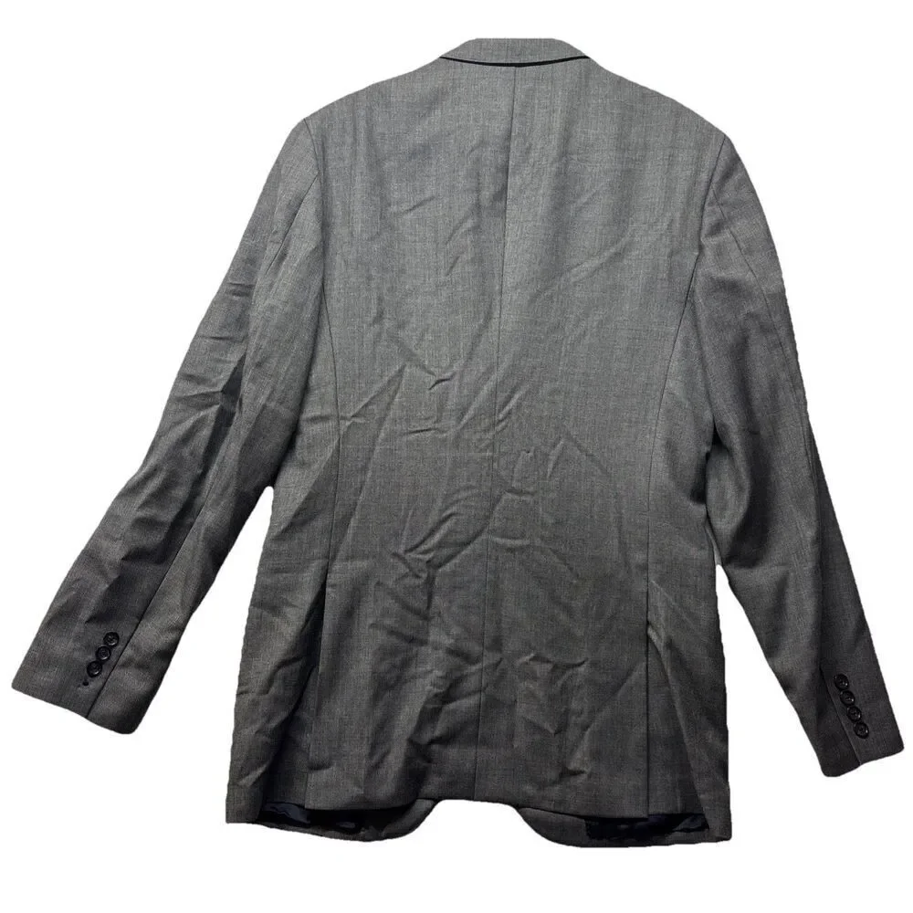 J. CREW Gray Ludlow Blazer Jacket Tollegno 1900 Italian Fabric Size 42L